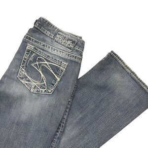 Silver jeans 29‎ / 31 Womens Akko Bootcut Denim Pockets Zipper